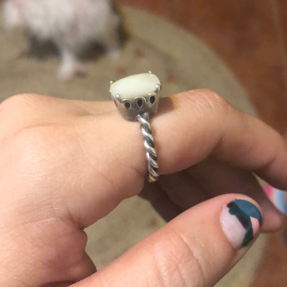 Pandora Mother of Pearl ring. Size 7
